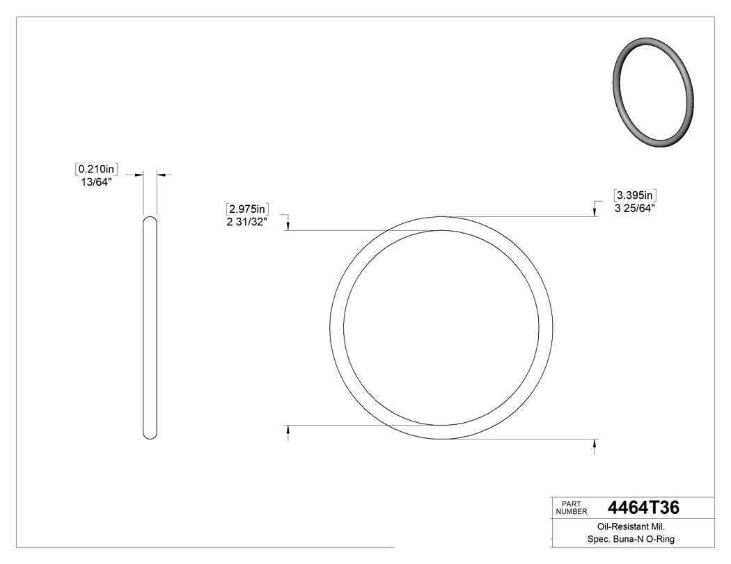 Technical drawing - 4464T36